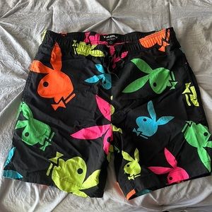PLAYBOY by PacSun neon swim trunks SIZE SMALL🎾🍉